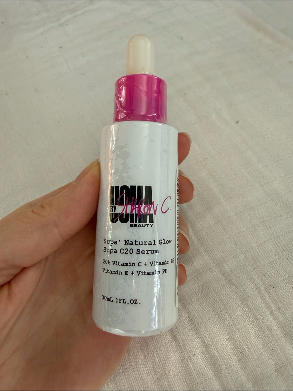 New UOMA Vitamin C Serum by Sharon C. Supa Natural Glow (C20) 30mL